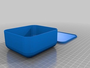 my customized rounded box lid parametric containers 3d print model - Mito3D