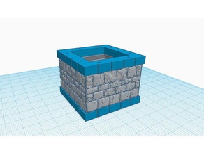 stone height extender 2x2 3d printing dnd tiles dungeon 3d print model - Mito3D