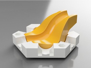 gravitrax compatível onda de slides construção brinquedos mármore executar 3d print model - Mito3D
