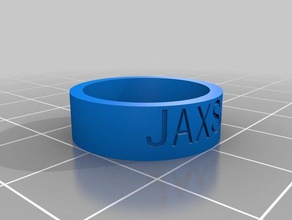 jaxson rings customized 3d print model - Mito3D