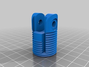 belt tensioner v2 hex round 3d printer parts ender 3 3d print model - Mito3D