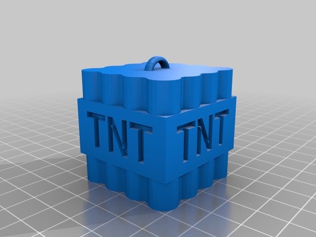 minecraft tnt 3d printing gamer help me herobrine 3D print model - Mito3D