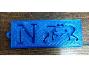 norwalk high school wrestling keychain keychains 3d print model - Mito3D
