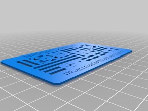 benim thingiverses özel kartvizit özelleştirilmiş işaretler logoları 3d print model - Mito3D