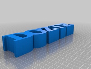 minha personalizado 5 cartas seguidas outros 3d print model - Mito3D