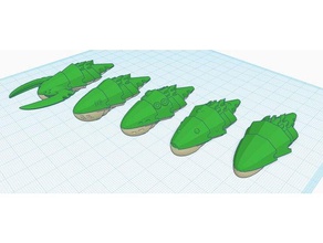 tyranid kraken gemi oyunlar savaş filosu Gotik ATI bio kovanı uzay 3d print model - Mito3D