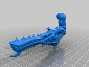 tyrant barbed high rule dude arms games hierodule tyranids warhammer 40k 3d print model - Mito3D