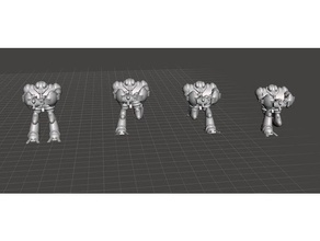 robotech maîtres nous dohl légionnaire bleu bioroid set3 4 unités jeux empire rrt wargame 3d print model - Mito3D