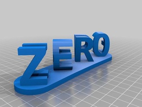 zero nove sinais logotipos personalizado 3d print model - Mito3D