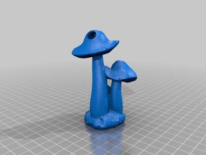 mushroom keyring keychains mushrooms 3d print model - Mito3D