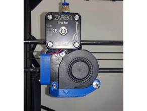 reinforced air nozzle bear extruder 3d printer parts upgrade fan shroud mk3 prusa 3d print model - Mito3D