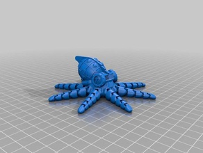 steampunk octopus 3d drucken 3d print model - Mito3D
