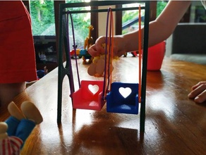 casa de swing brinquedo jogo os acessórios boneca móveis modelo playmobil brinquedos 3d print model - Mito3D