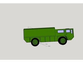 camion dell'esercito giocattolo i giocattoli giochi 3d print model - Mito3D