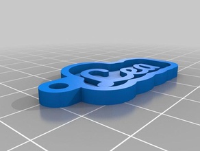 lea llaveros personalizado 3d print model - Mito3D