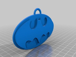 keychain batman gadgets logo bijoux cartoon dc comics superhero 3d print model - Mito3D