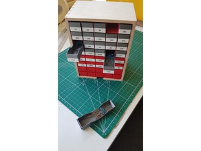 ikea moppe resistor drawers organizer electronics 3d print model - Mito3D