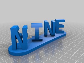 nine four signs logos customized 3d print model - Mito3D
