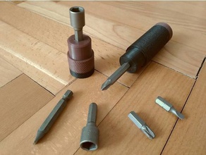 ja noch einen anderen Schraubendreher hand tools drill bit Bohrfutter Griff Schraubendreher-bit Schraubendreher-Griff Schraubendreher-Halter 3d print model - Mito3D