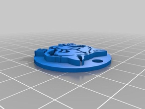 wolf coin 551 3d printing 3d print model - Mito3D