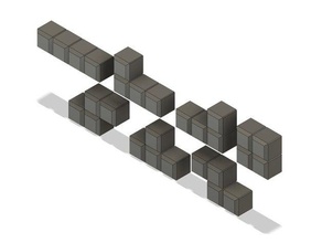tetris aimant blocs vidéo jeux 3d print model - Mito3D