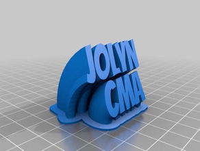 pla es roxo jolyn office personalizado 3d print model - Mito3D