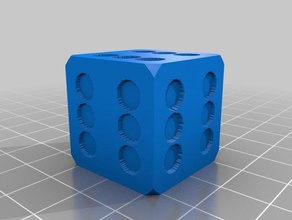 6 all sides normal dice customized 3d print model - Mito3D