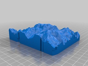 wolf creek passar colorado topografia modelos montanhas 3d print model - Mito3D