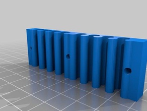 wall mount ethernet cord organizer computer cablecomb 3d print model - Mito3D