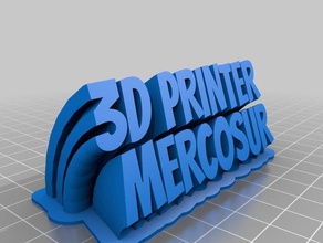 3dmercosur office personalizado 3d print model - Mito3D