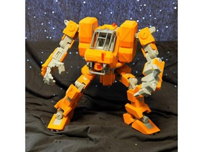 schwere Konstruktion walker action Figur - Spielzeug Spiel Zubehör heavywalker Maschine Roboter veavyworker 3d print model - Mito3D
