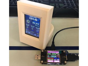 case esp8266 wifi color display kit weather station electronics arduino 3d print model - Mito3D