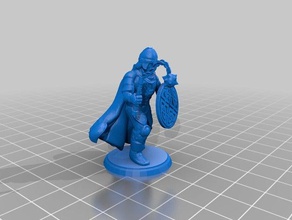 barbarian warrior flail toy game accessories attacker dnd mini minis fighter games miniatures pathfinder raider soldier unit viking 3d print model - Mito3D