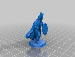 barbarian warrior long ax toy game accessories attackers axes dnd fighters min minis hand pathfinder warriors radiers vikings 3d print model - Mito3D
