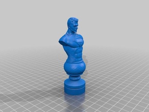 dc superman2 de xadrez 3d impressão 3d print model - Mito3D