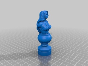 dc wonderwoman de xadrez 3d impressão 3d print model - Mito3D