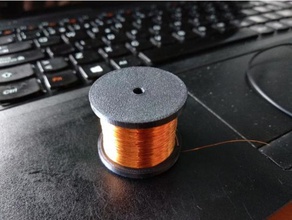 copper wire spool organization magnet holder 3d print model - Mito3D