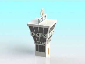 132 slot car control tower buildings structures carrera ninco scalextric scale 3d print model - Mito3D