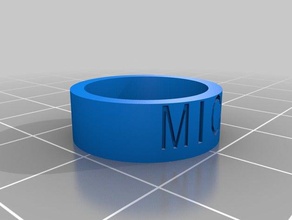 mick los anillos personalizado 3d print model - Mito3D