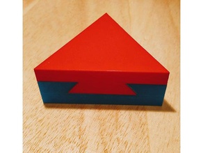 Schwalbenschwanz-Dreieck Rätsel unmöglich Schwalbenschwanz 3d print model - Mito3D