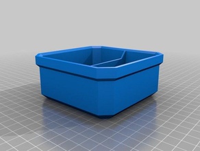 milwaukee low profile packout 1 divider 2 compartments tool holders boxes 3d print model - Mito3D