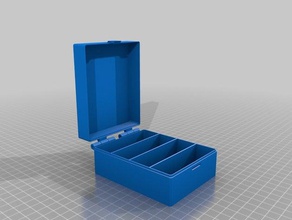 my customized hinged box v2 organization 3d print model - Mito3D