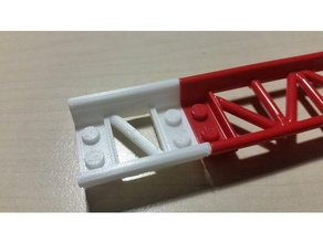 lego-compatible rollercoaster track short straight construction toys brick lego compatible looping 3d print model - Mito3D