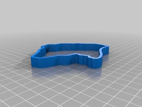 woodbadge orso cookie cutter 3d stampa 3d print model - Mito3D