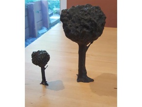 tree leaves sculptures 3d print model - Mito3D