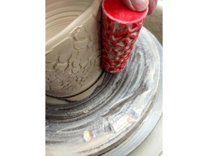 stone texture roller art tools ceramics nsfw pottery surface 3d print model - Mito3D