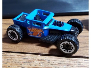 boneshaker hotwheel mod i giocattoli giochi personalizzato hotwheels gaslands 3d print model - Mito3D