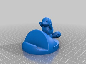 pokemon squirtle phone holder other 3d print model - Mito3D
