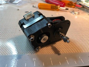 coelhinho da ciência extrusora de motor, caixa velocidades 3d a impressora partes nema17 prusa polia deslizante uniformidade 3d print model - Mito3D