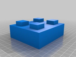 lego 2x2 ladrillo 3d la impresión de 3d print model - Mito3D